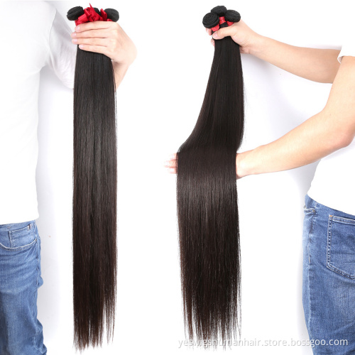28 30 38 40 Inch Raw Brazilian Virgin Cuticle Aligned Human Hair Extension Double Drawn Remy Human Hair Weaves Extension Bundles